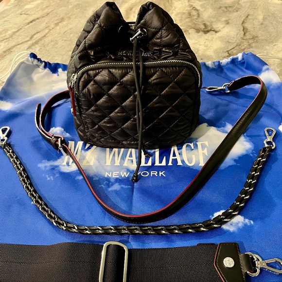 MZ Wallace Handbags - MZ Wallace Crosby Quilted Drawstring Bucket Bag